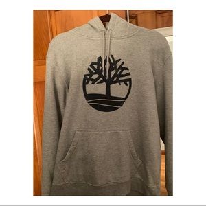 Grey & Navy Blue Timberland Hoodie